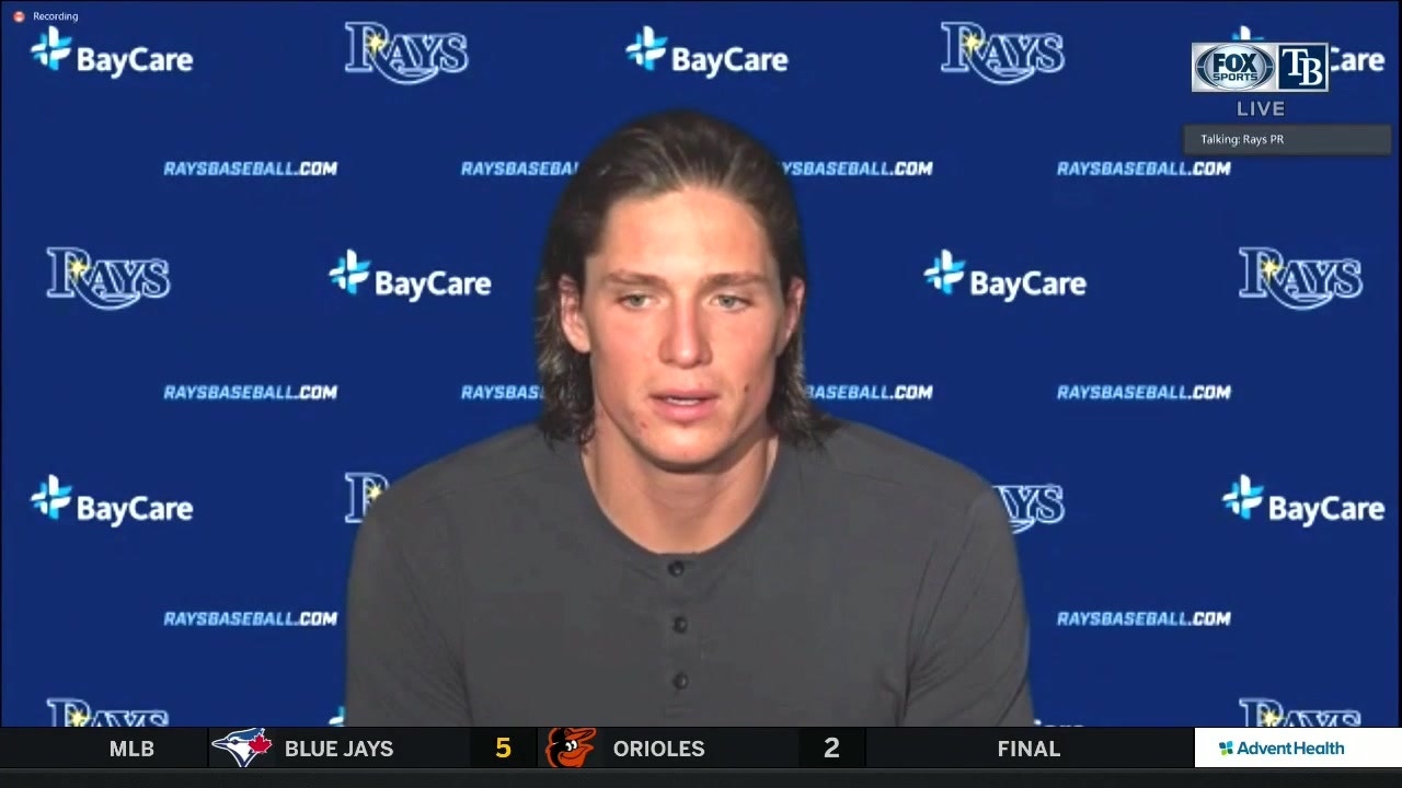 Tyler Glasnow discusses Rays' win over Yankees on Wednesday
