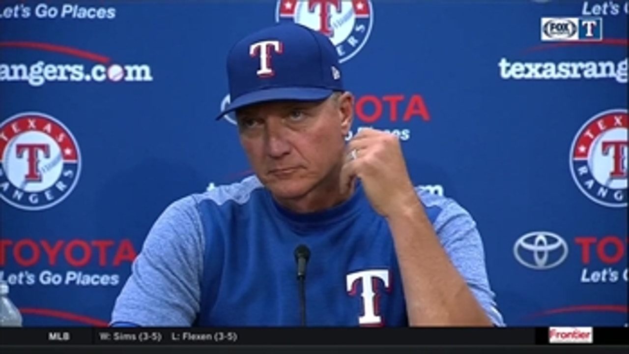 Jeff Banister on that 4th inning in loss to Astros