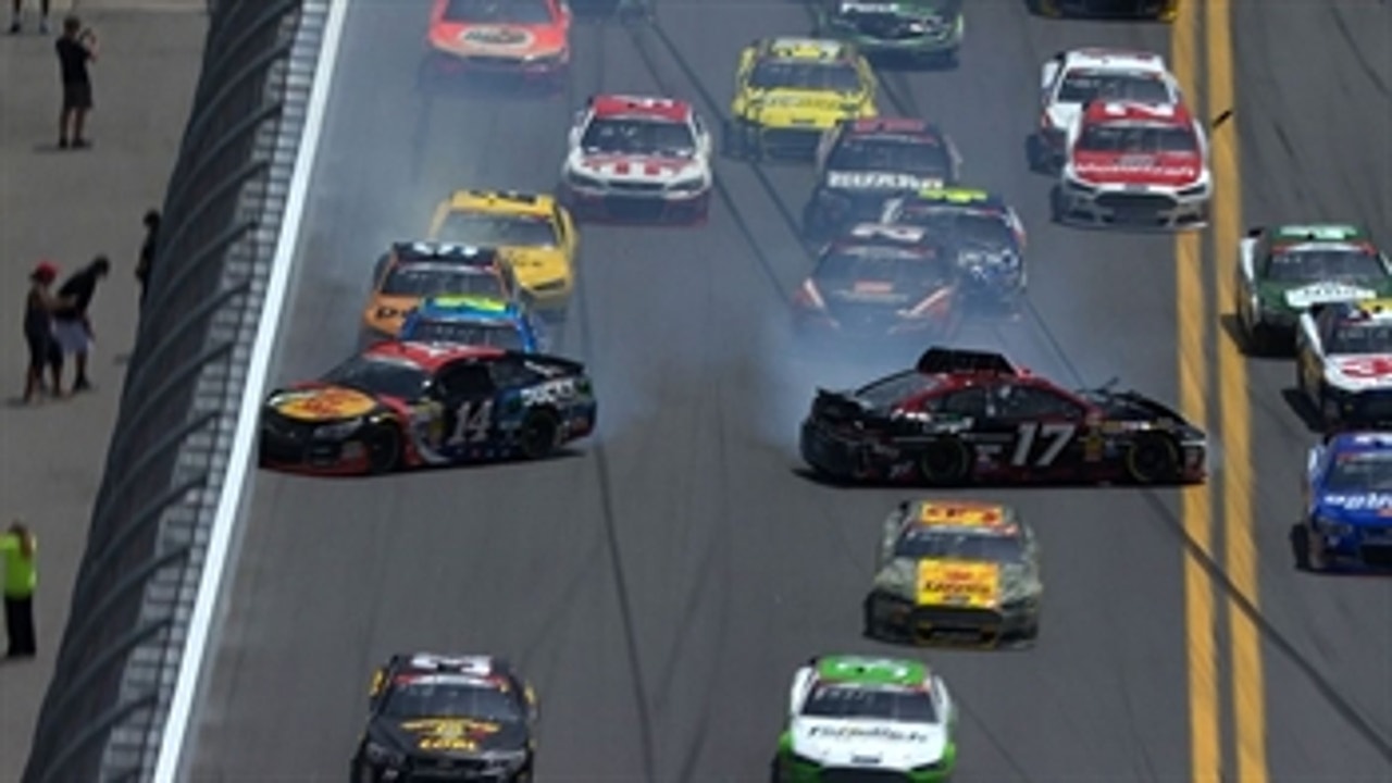 CUP: Stenhouse Jr. Triggers 16-Car Wreck - Daytona 2014