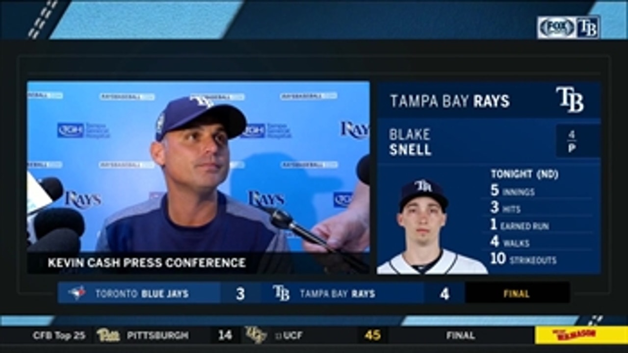 Kevin Cash on Blake Snell's Cy Young bid: 'There's really not much debate in my opinion'