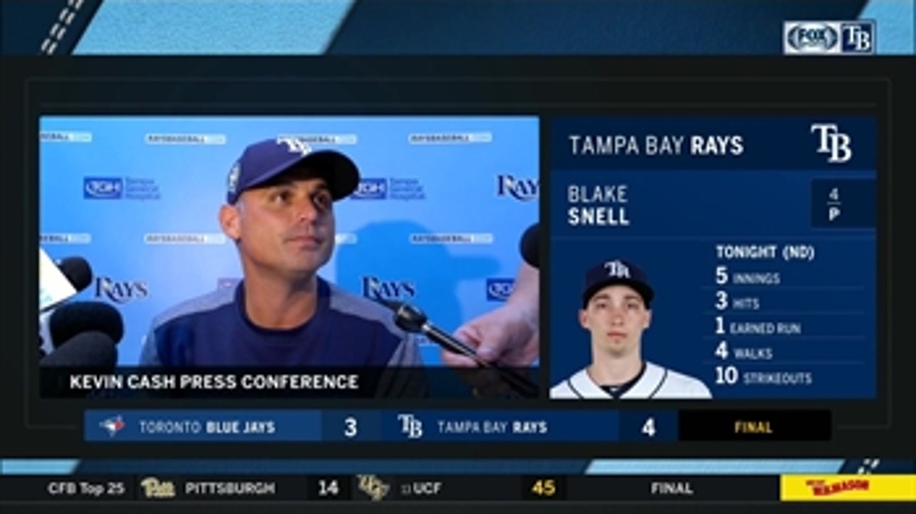 Kevin Cash on Blake Snell's Cy Young bid: 'There's really not much debate in my opinion'