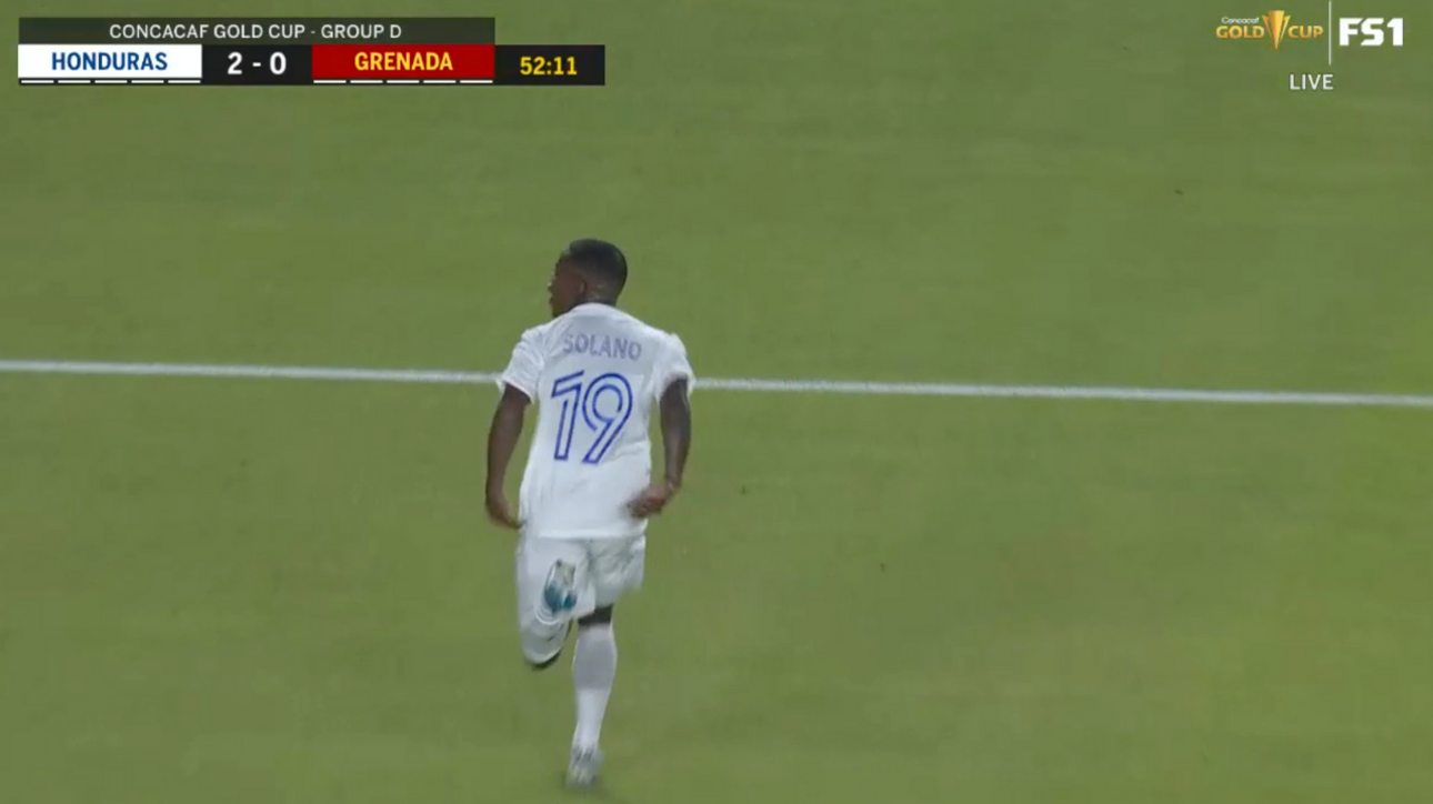 Edwin Solano's composed finish helps Honduras take commanding 2-0 lead vs. Grenada