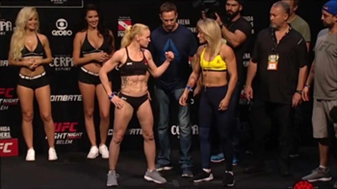Valentina Shevchenko vs Priscila Cachoeira	face-off ' WEIGH-INS ' UFC FIGHT NIGHT