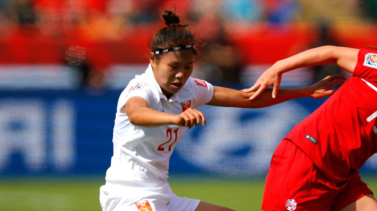 Wang Lisi's free kick denied by Canada crossbar - FIFA Women's World Cup 2015 Highlights