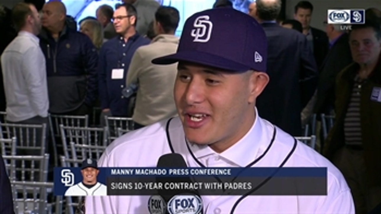 HIGHLIGHTS: Manny Machado introduced by San Diego Padres