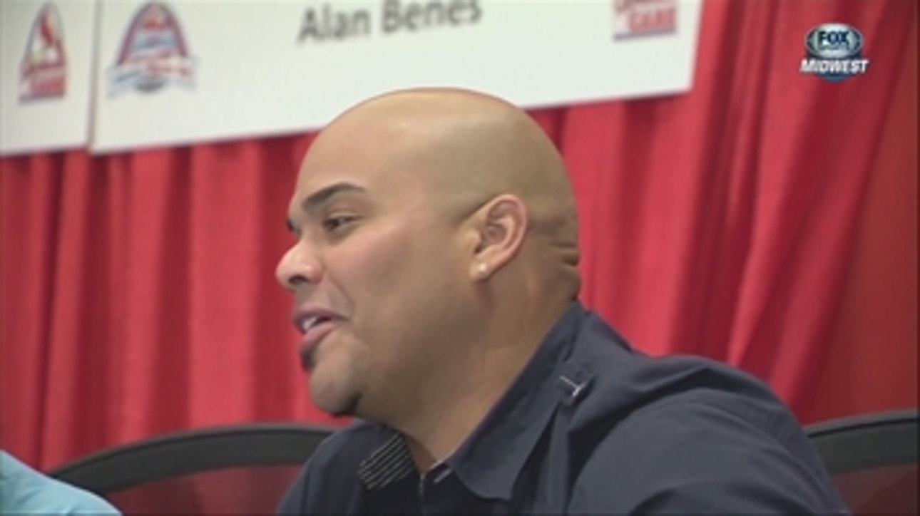 Brayan Pena is so happy to be a Cardinal