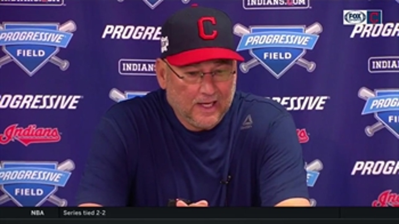 Terry Francona gives a postgame update on the status of Carlos Carrasco