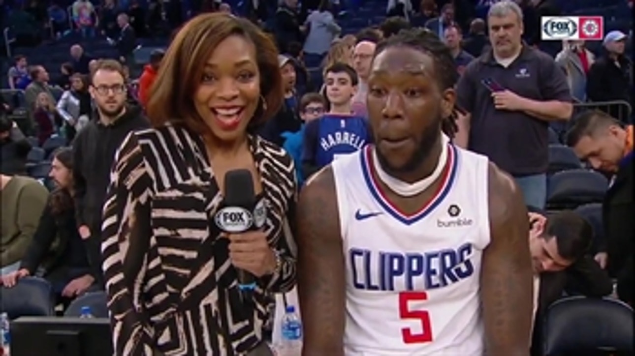 Montrezl Harrell speaks on the Clippers road win