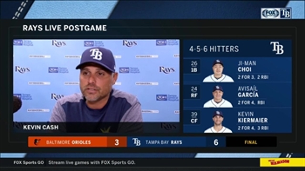 Kevin Cash details Rays' 6-3 series-opening win over Orioles