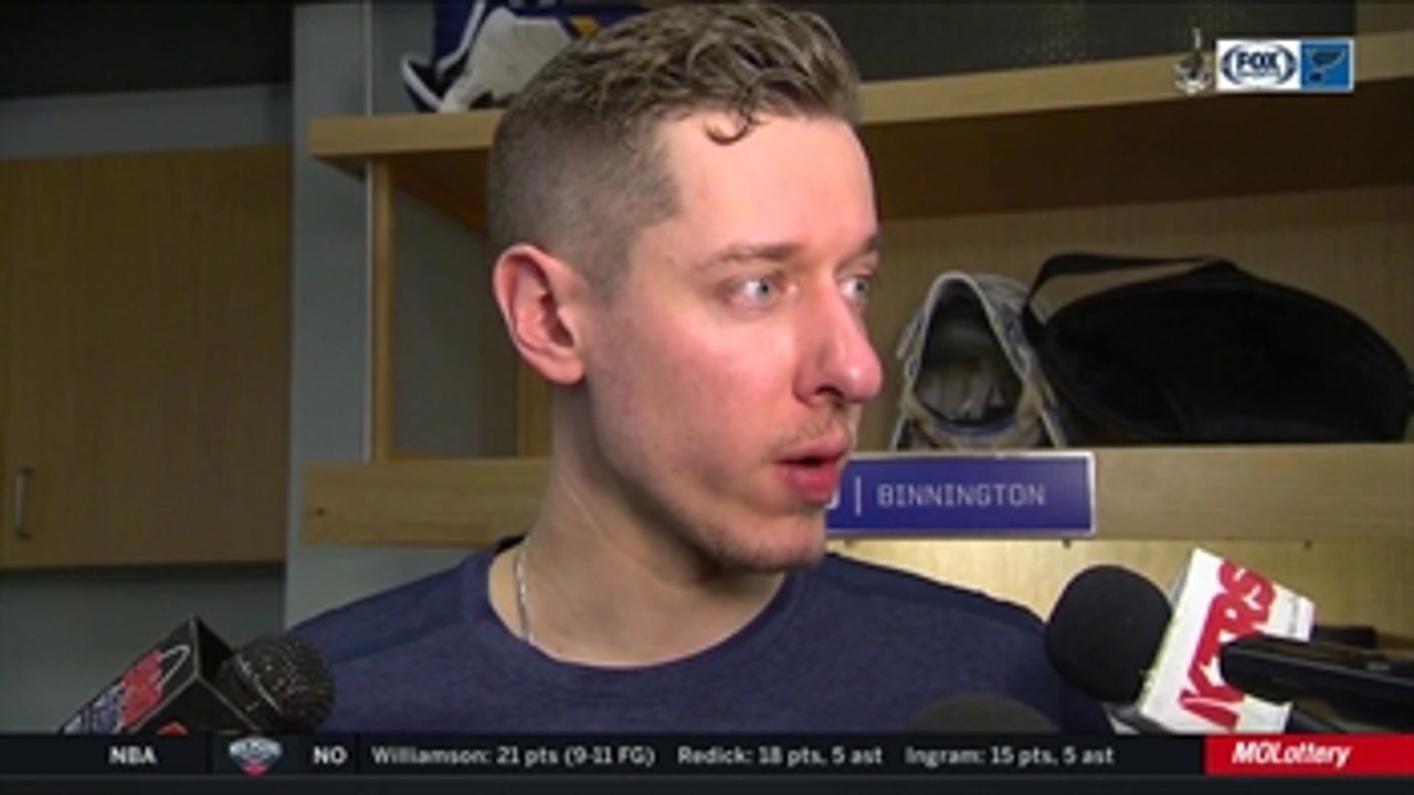 Binnington after Blues' loss to Jets: 'It's not going our way right now'