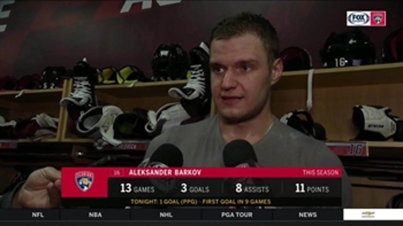 Aleksander Barkov emphasizes teamwork has won their games