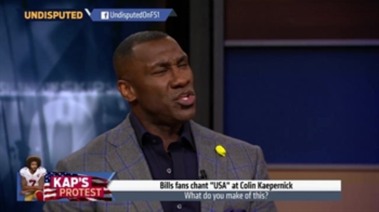 Shannon Sharpe details why he was disappointed with 'USA' chants at Bills-49ers ' UNDISPUTED