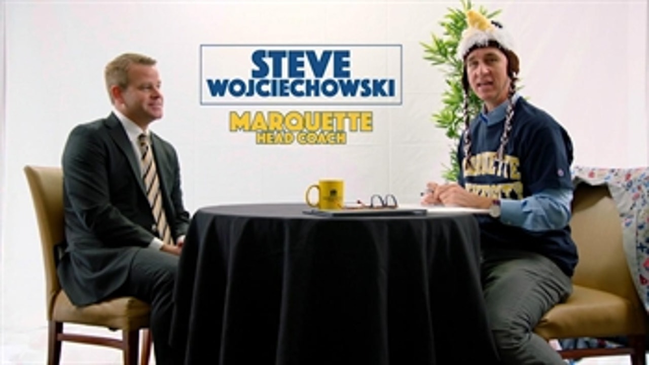 Cooper Manning catches up with Marquette head coach Steve Wojciechowski
