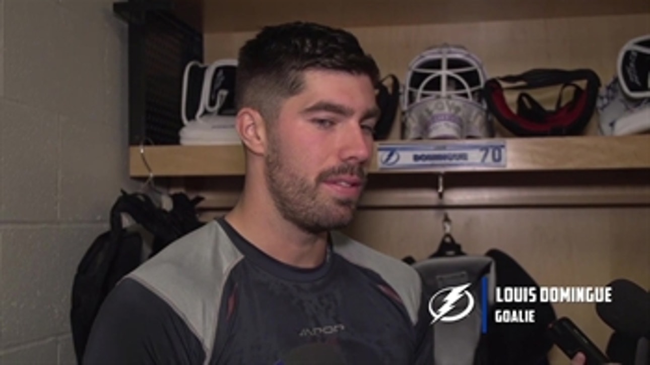 Lightning goalie Louis Domingue on stepping into No. 1 role