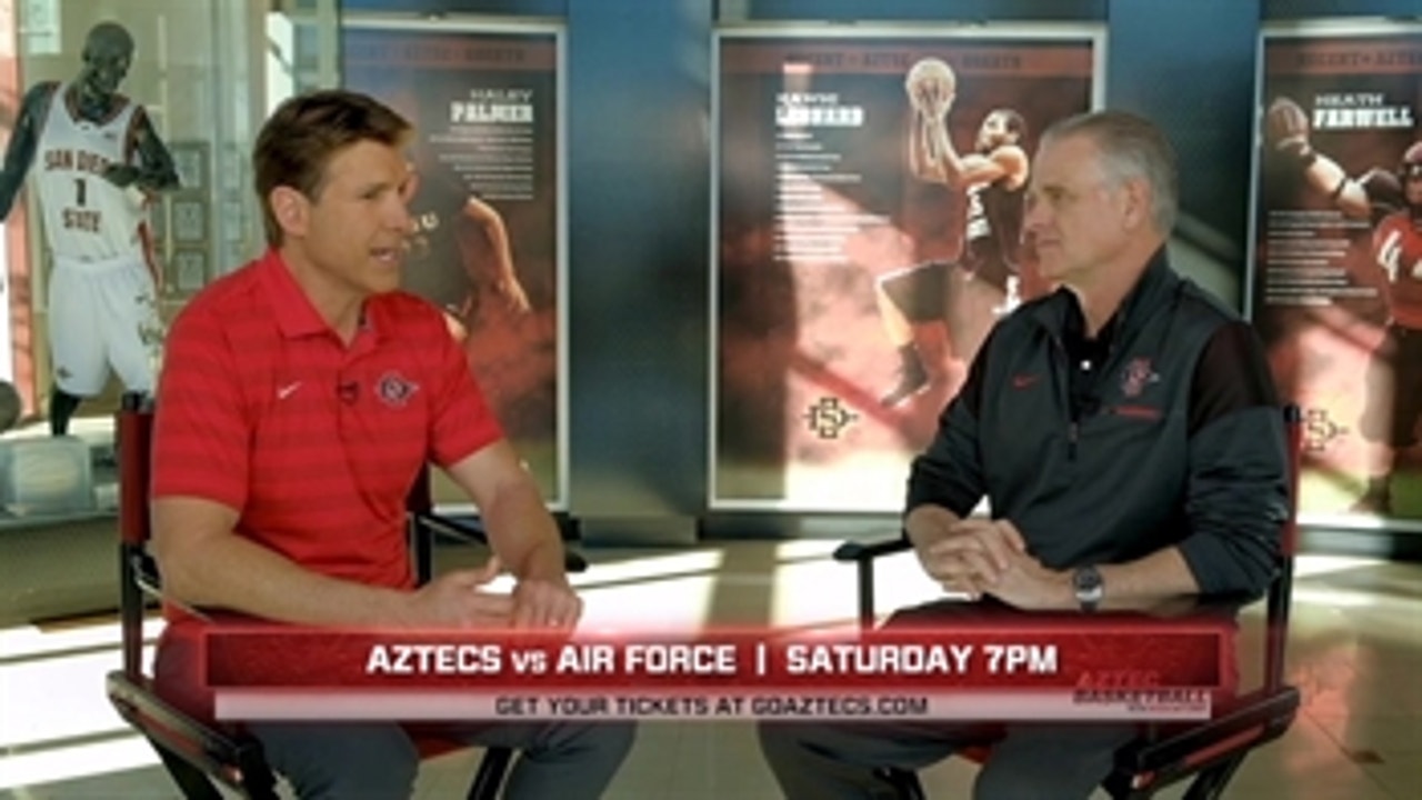 Coach Dutcher previews Air Force, says Aztecs need to develop a "defensive identity"