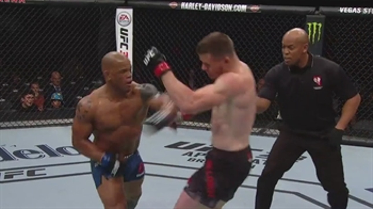 CB Dolloway wins by DQ due to late strikes by Hector Lombard ' HIGHLIGHTS ' UFC 222