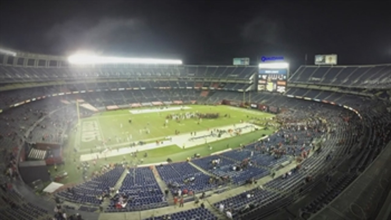 Watch Qualcomm Stadium get flipped from an Aztecs game to a Chargers game overnight