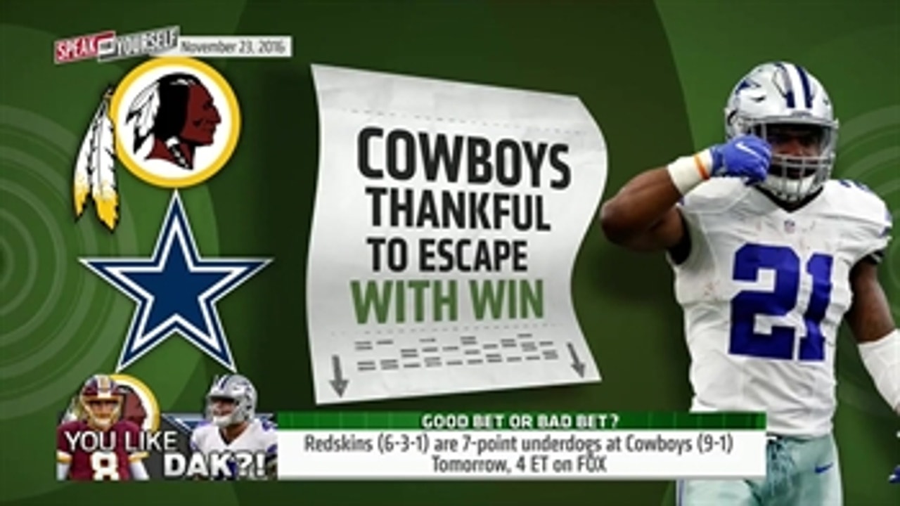 Cowboys-Redskins Thanksgiving - Can Dallas get their 10th-straight win? | SPEAK FOR YOURSELF