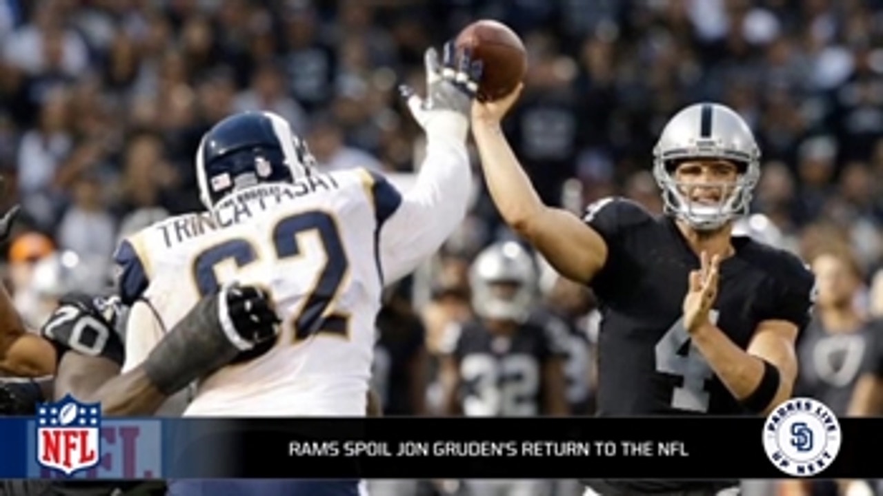 Rams spoil Jon Gruden's Raiders debut Monday night