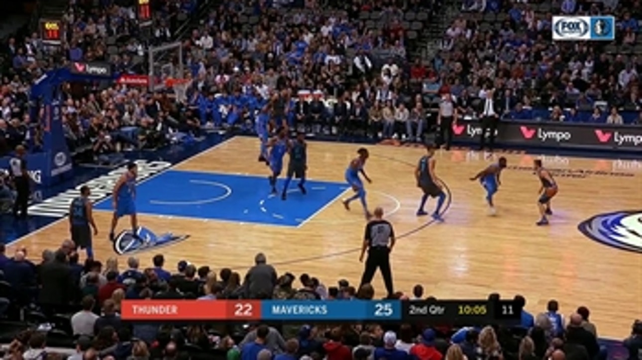 HIGHLIGHTS: Dirk calls DUNK by Dwight Powell in the 2nd
