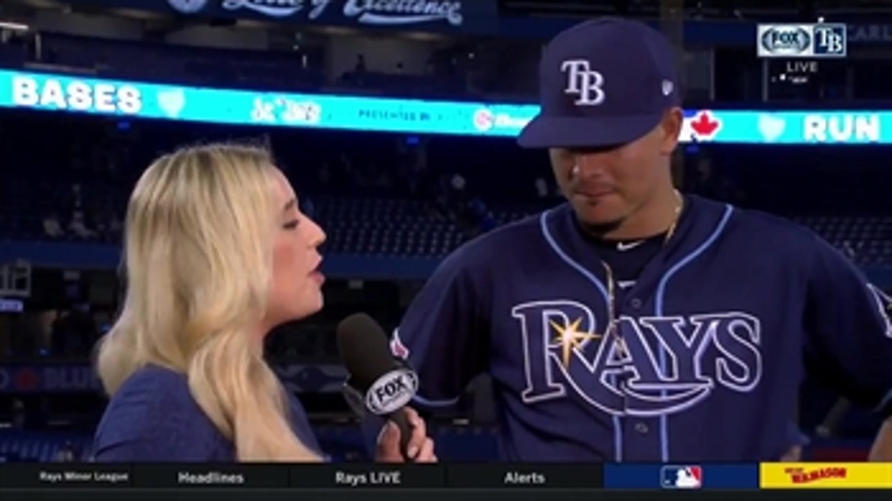 Willy Adames talks about a momentum building win for Rays