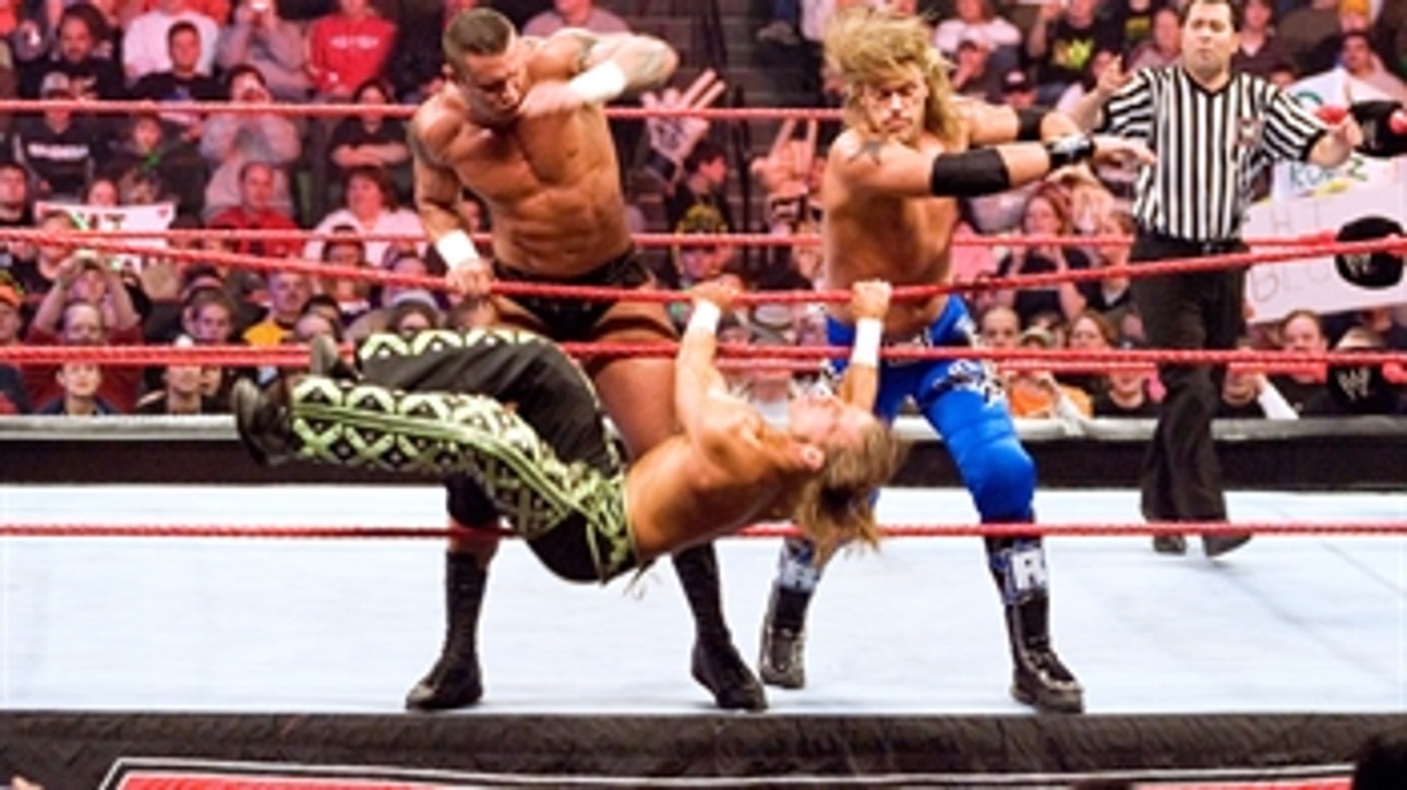 Shawn Michaels vs. Edge vs. Randy Orton - Triple Threat Match: Raw, Feb. 5, 2007 (Full Match)