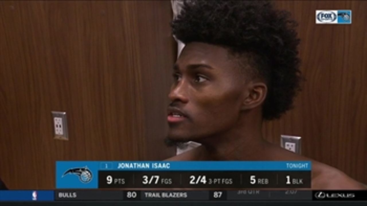 Jonathan Isaac on challenge of holding on to leads