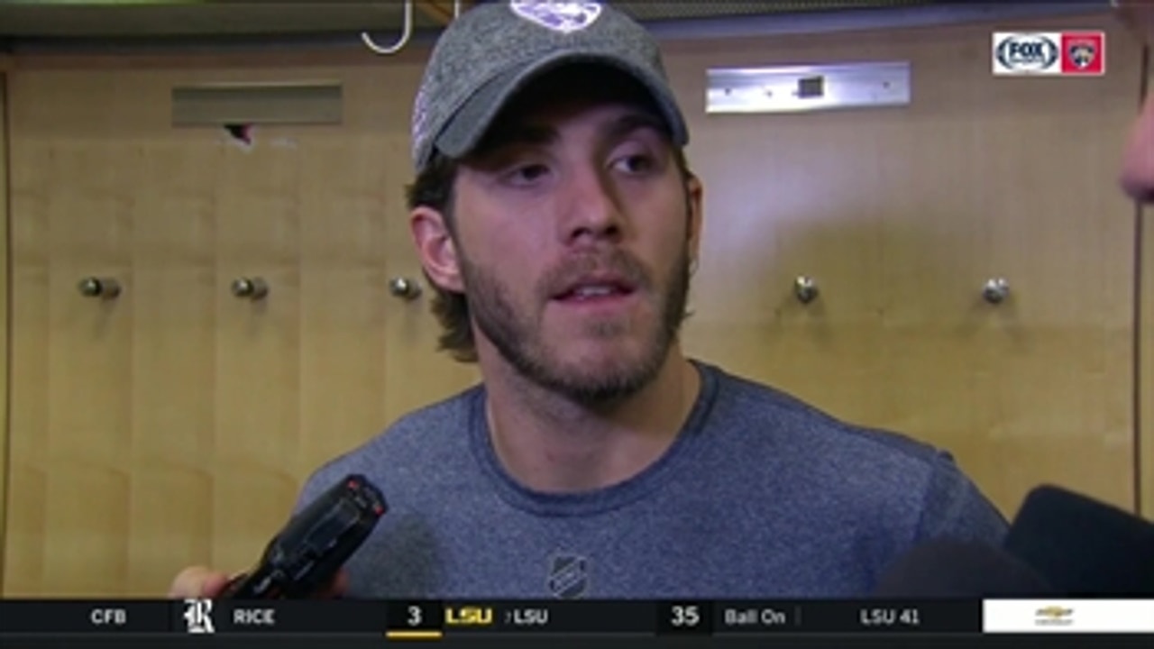 Mike Hoffman on extending his point streak to 15 games, loss to Rangers