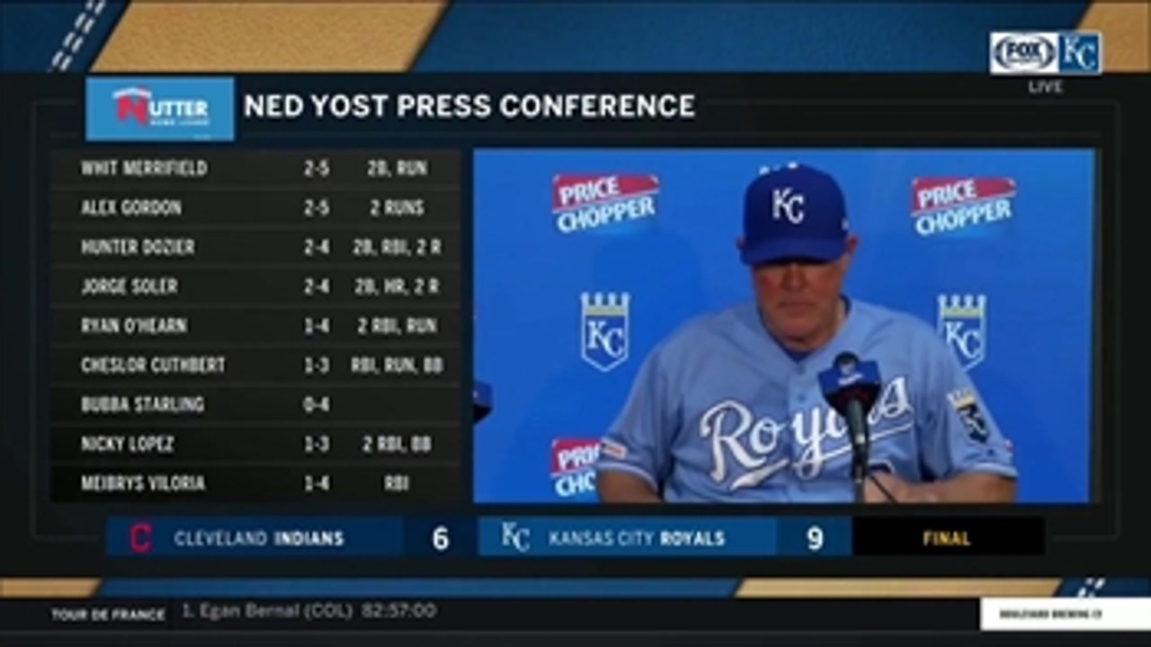 Yost after victory against Indians: 'I'm going to really enjoy this one'