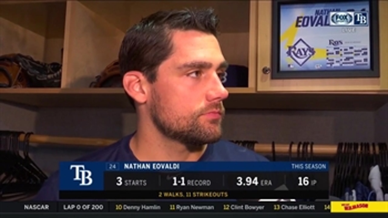 Rays RHP Nate Eovaldi on pitching for the home crowd and struggling putting batters away