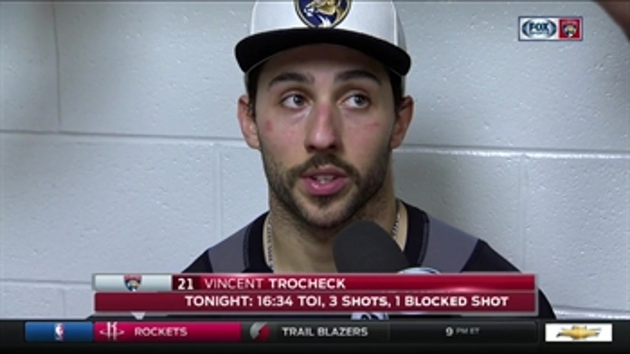 Vincent Trocheck: We let up for 5 minutes, it cost us the game