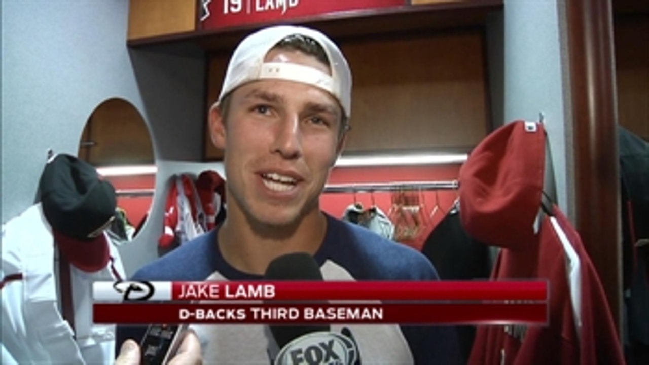 Lamb all smiles after first big league homer