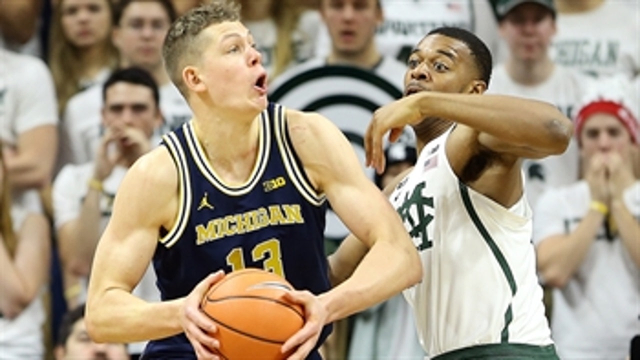 Moritz Wagner's 27 points propels Michigan to upset victory over No. 4 Michigan State, 82-72