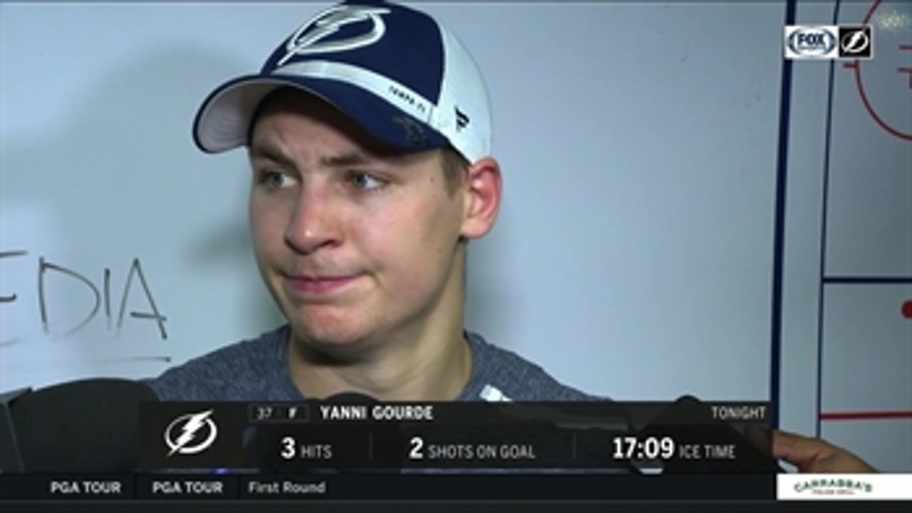 Yanni Gourde: 'We played much better in the third'