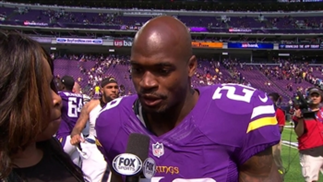 Adrian Peterson says the Vikings' offense will be more balanced this season