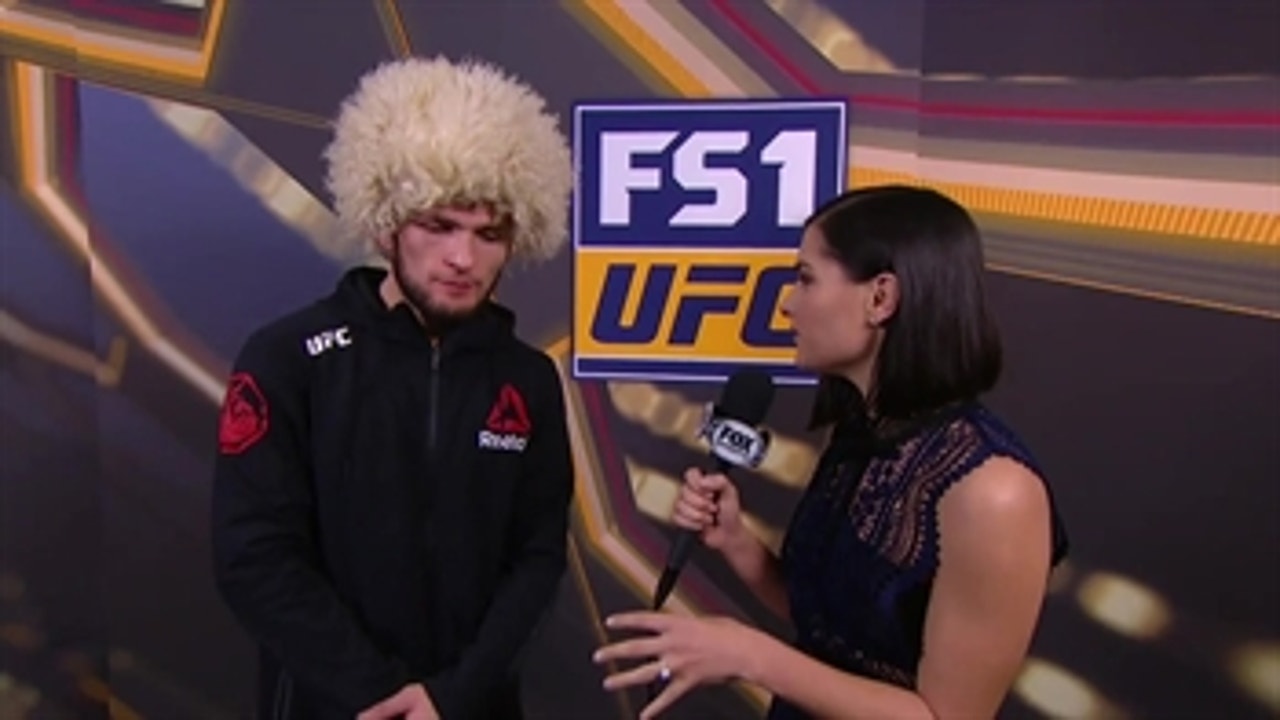 Khabib Nurmagomedov talks with Megan Olivi ' INTERVIEW ' UFC 219