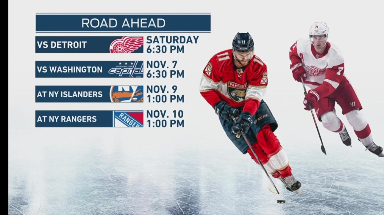Florida Panthers return home to take on the Detroit Red Wings on Saturday