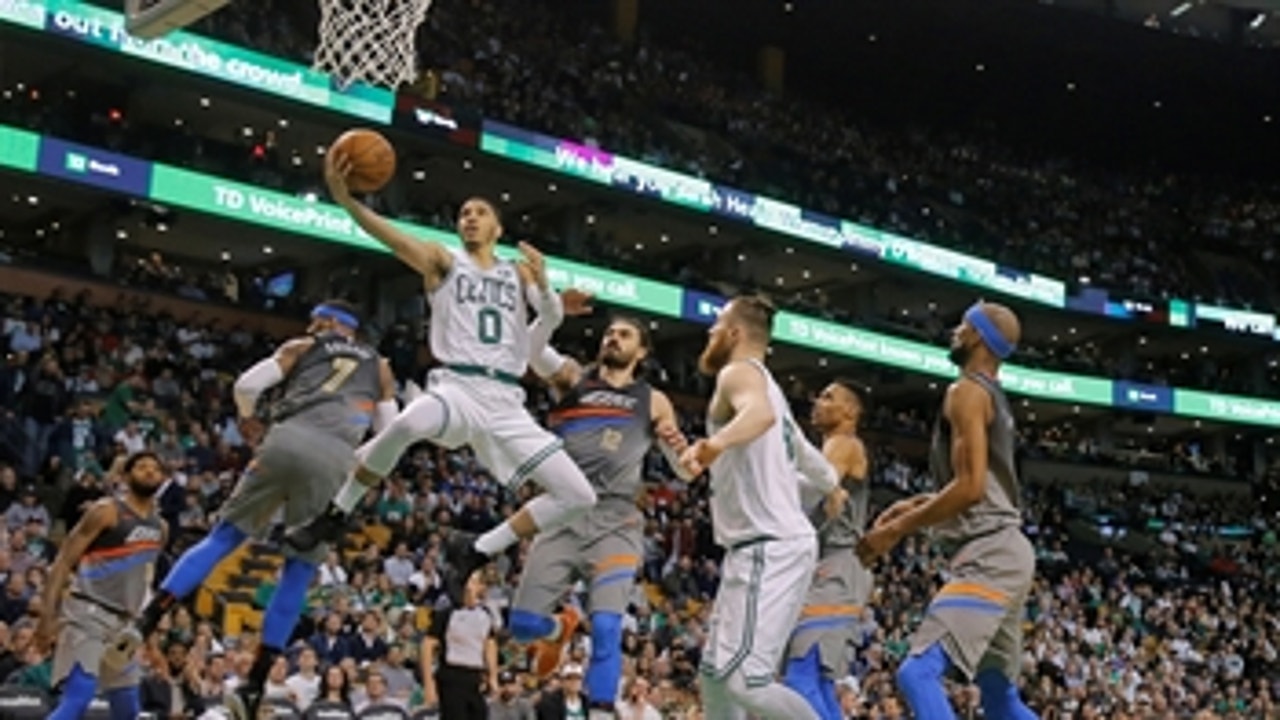 Skip Bayless on Celtics' Jayson Tatum: 'Are we sure he's not making a late case for Rookie of the Year?'
