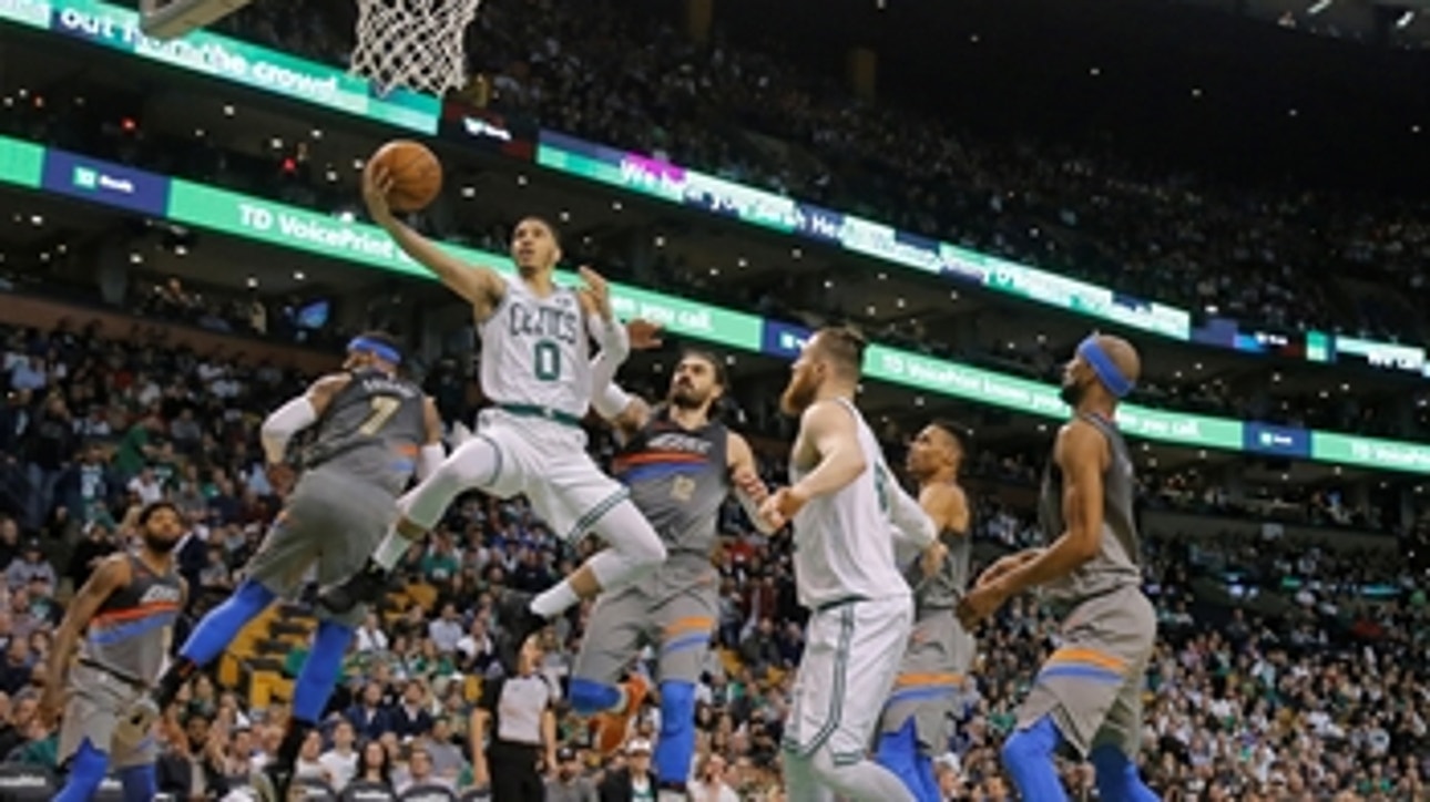 Skip Bayless on Celtics' Jayson Tatum: 'Are we sure he's not making a late case for Rookie of the Year?'