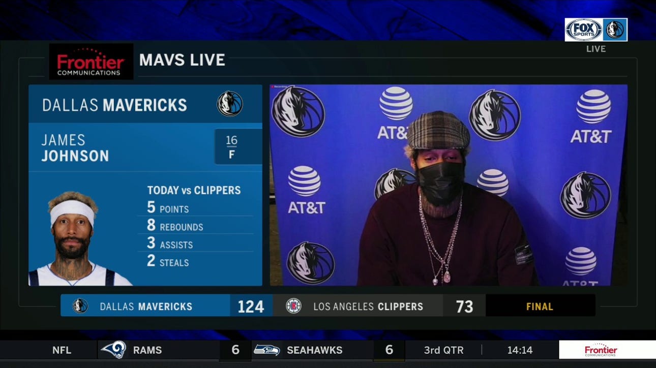 James Johnson on playing as a team, Dallas' win vs. LA Clippers