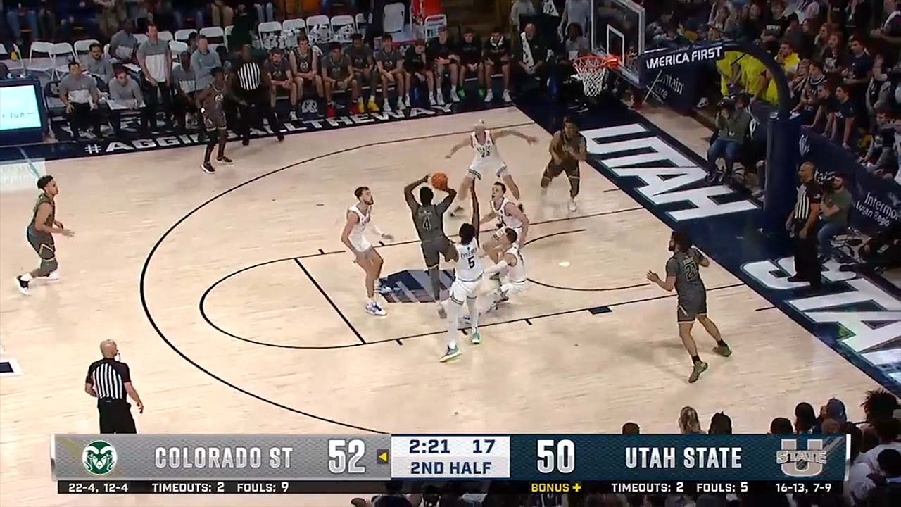 Kendle Moore drops 23 points in Colorado State's 66-55 win over Utah State
