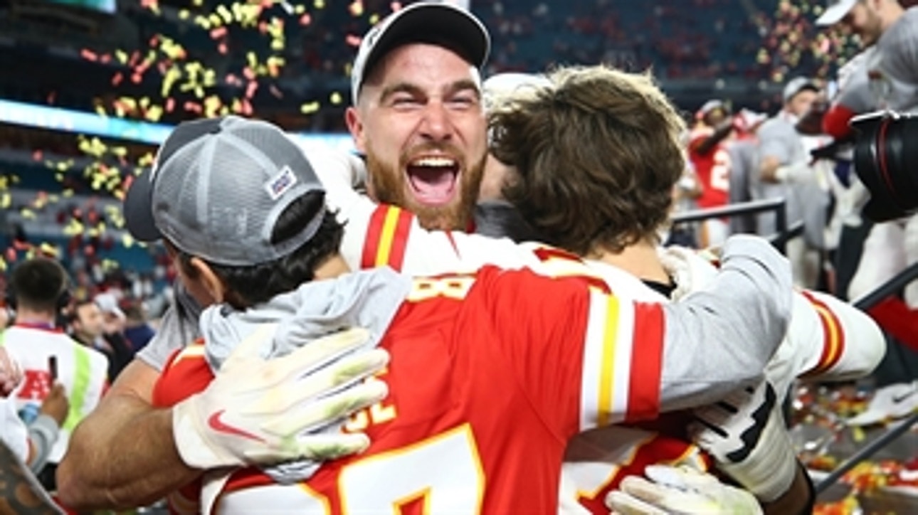 Shannon Sharpe reacts to the Kansas City Chiefs winning Super Bowl 54