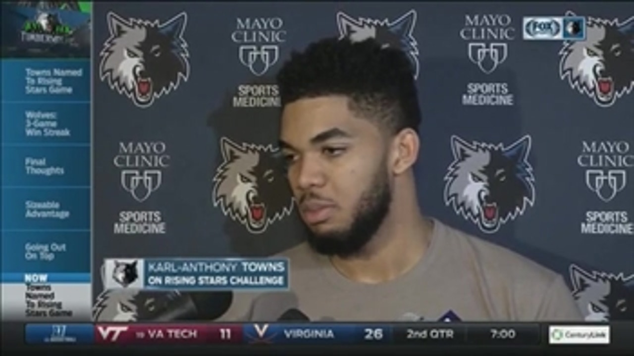 Towns honored to represent Timberwolves in Rising Stars Challenge