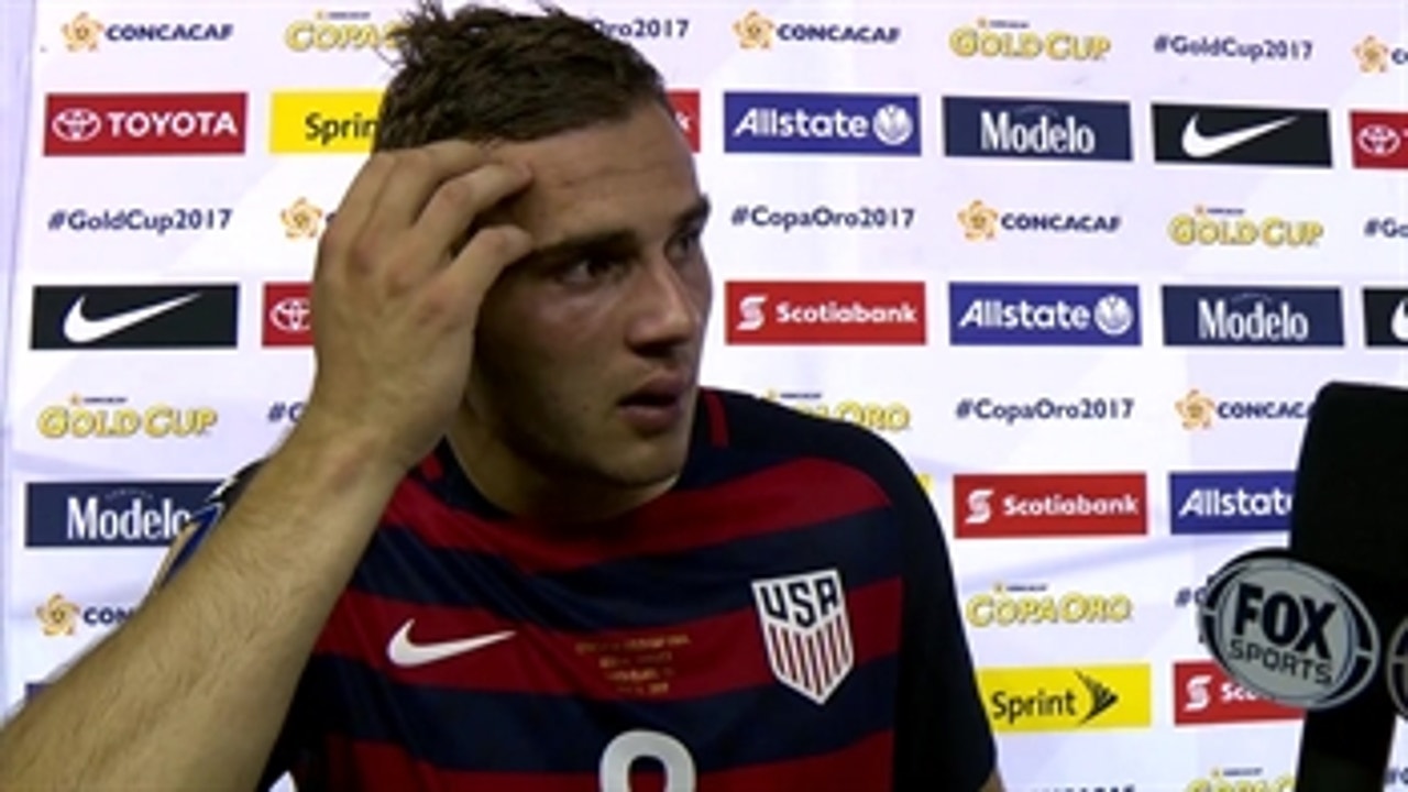 Jordan Morris reacts after scoring emotional game-winning goal ' 2017 CONCACAF Gold Cup