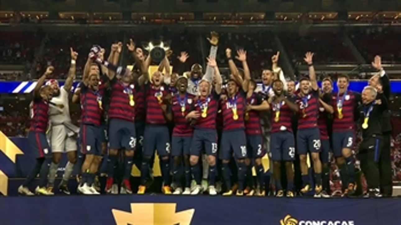 Watch the USMNT's Gold Cup trophy celebration | 2017 CONCACAF Gold Cup Highlights