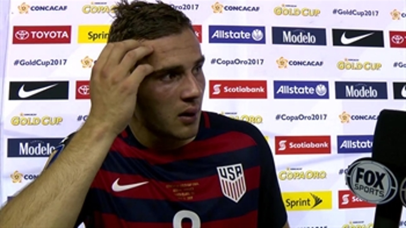 Jordan Morris reacts after scoring emotional game-winning goal ' 2017 CONCACAF Gold Cup