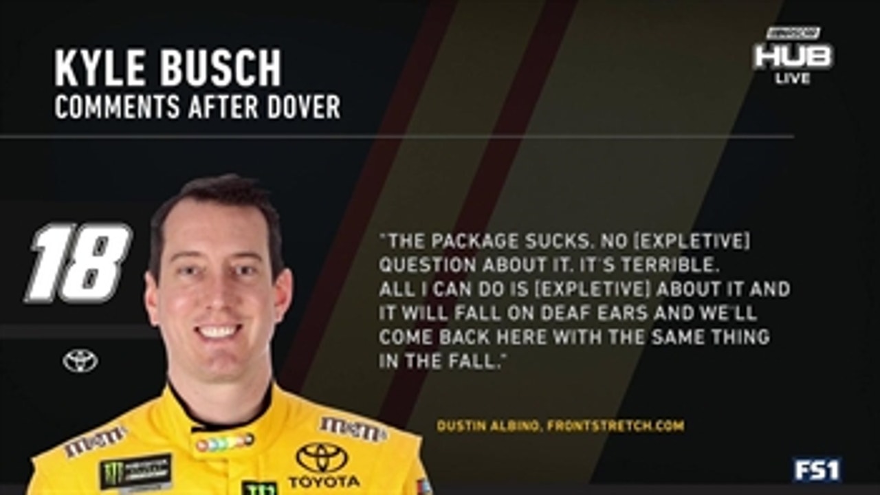 Austin Dillon and Cole Pearn react to Kyle Busch's criticism of the aero package after Dover