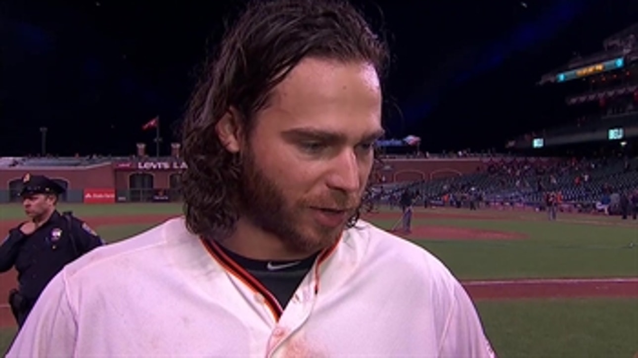 Brandon Crawford on a tough Game 3 win against Chicago Cubs