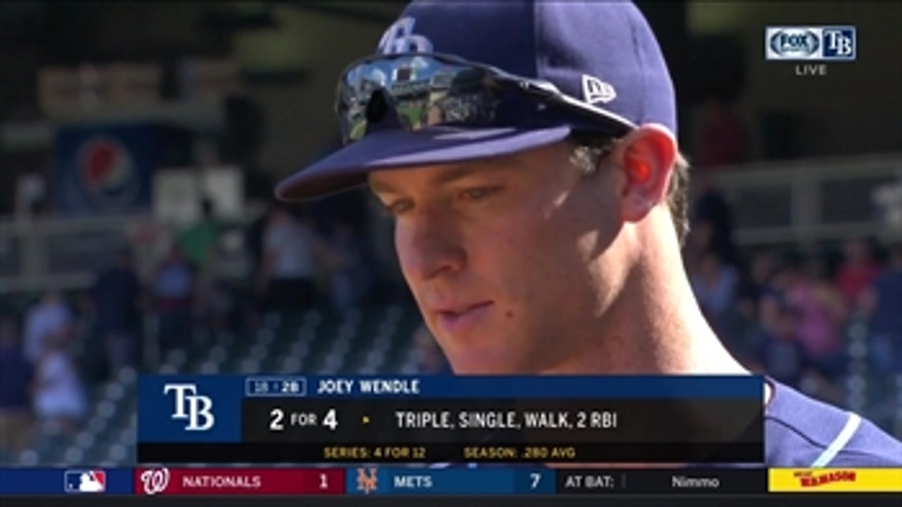 Joey Wendle: 'Hitting is contagious'