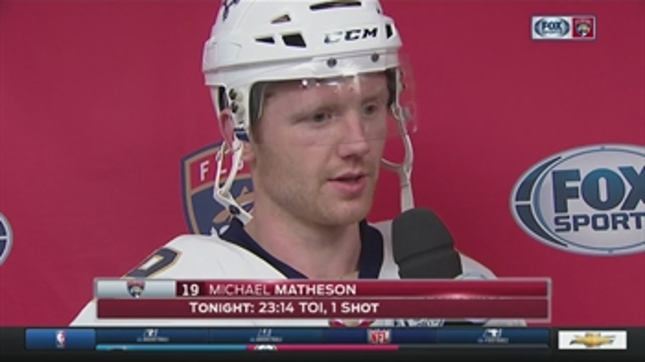 Michael Matheson on Panthers holding onto late leads